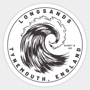 Tynemouth Longsands - Surf's Up Sticker